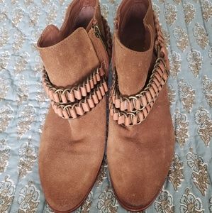 Like new, Sam Edelman posey whiskey suede boots